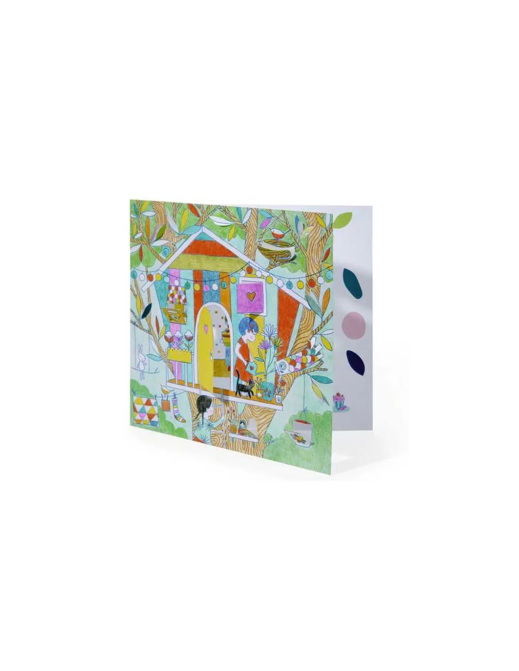 Djeco Coloriages petites portes Les cabanes de Nina - Clearance