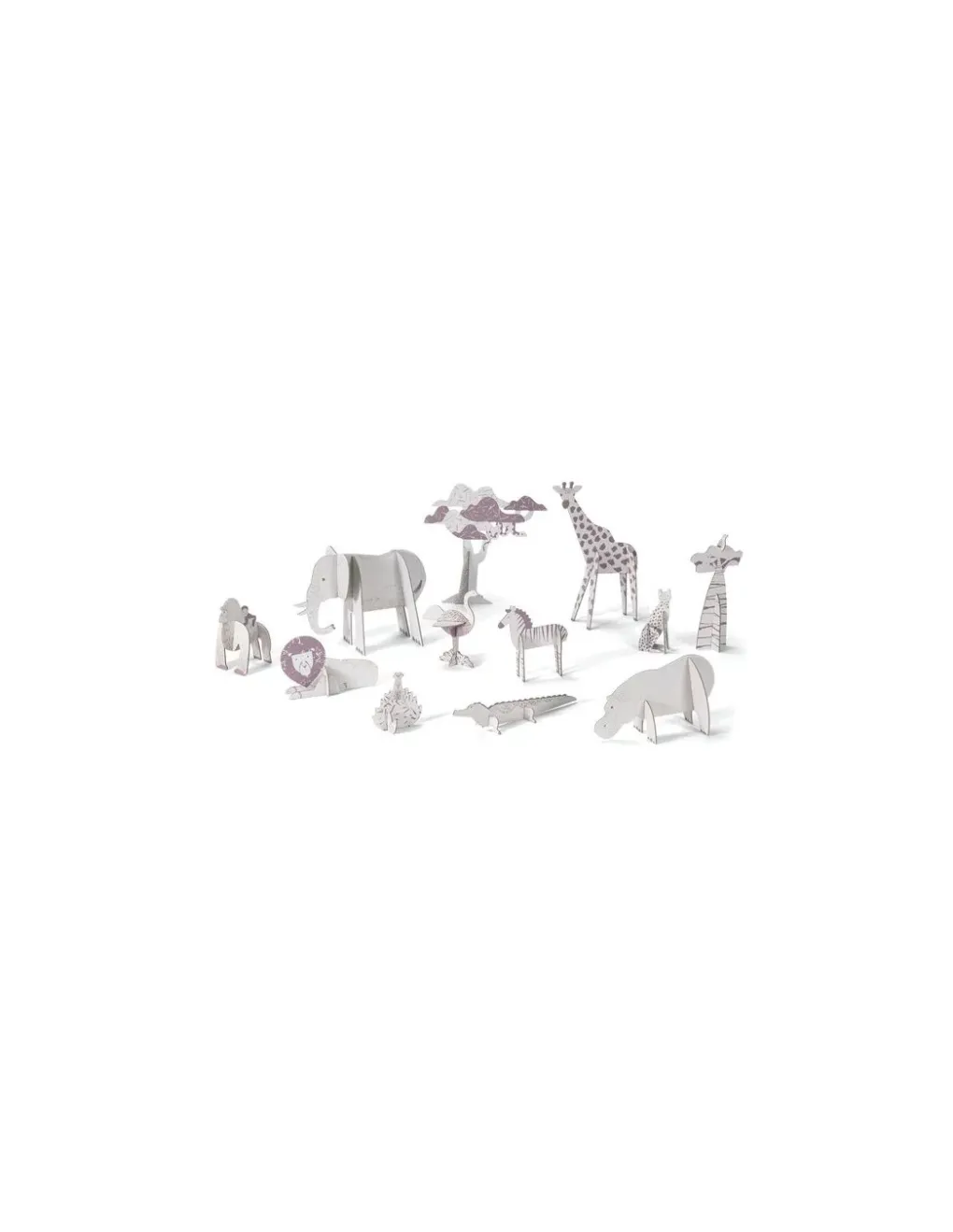 Djeco Colorie assemble et joue DIY Savane - Online