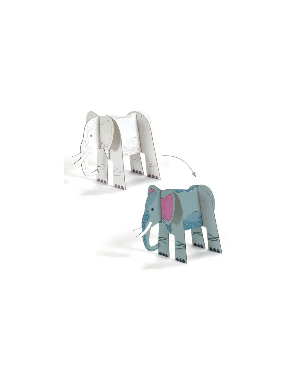 Djeco Colorie assemble et joue DIY Savane - Online