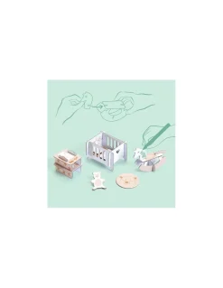 Djeco Colorie assemble et joue DIY Maison de poupées - Online