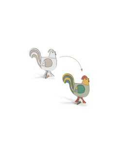 Djeco Colorie assemble et joue DIY Ferme - New