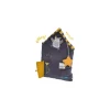 Moulin Roty Coussin d'activités maison grise Les Moustaches - Sale
