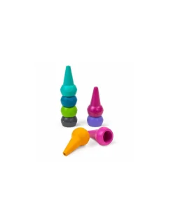 Tiger Tribe Crayons empilables couleurs acidulées - Discount