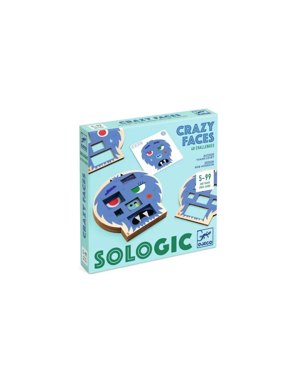 Djeco Crazy Faces Sologic - Hot