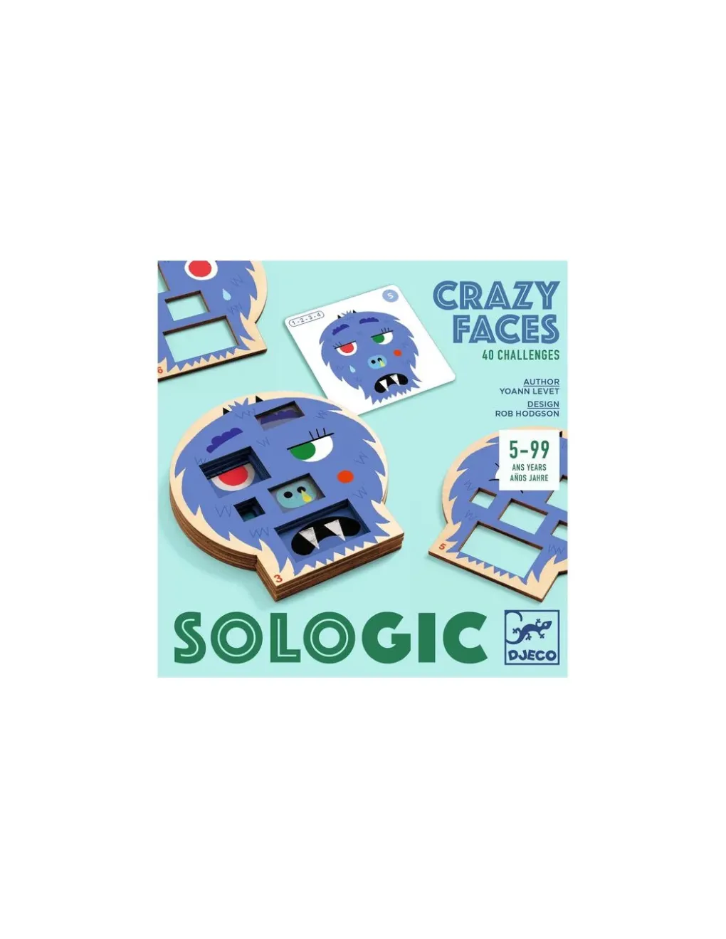 Djeco Crazy Faces Sologic - Hot