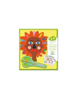 Djeco Créer avec des stickers coiffeur - Sale