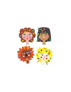 Djeco Créer avec des stickers coiffeur - Sale