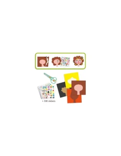 Djeco Créer avec des stickers coiffeur - Sale