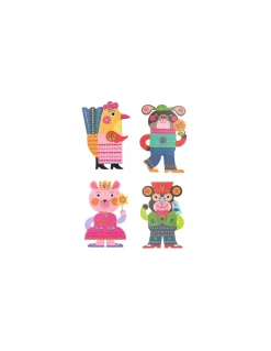 Djeco Créer avec des stickers Eclatants - Outlet