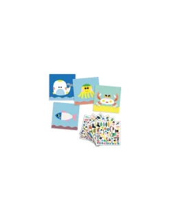 Djeco Créer des animaux marins avec des stickers - Online