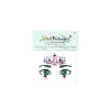 Great Pretenders Cristaux autocollants coeur pour le visage - Hot