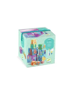 Djeco Cubes à empiler arc en ciel - Clearance