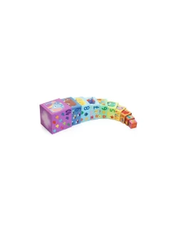 Djeco Cubes à empiler arc en ciel - Clearance