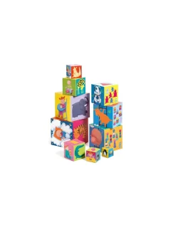 Djeco Cubes à empiler rigolos - Hot