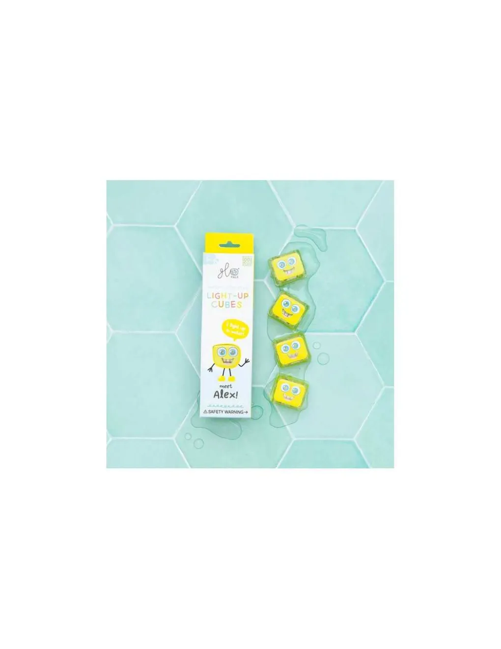 Glo Pals Cubes lumineux jaunes Alex - New