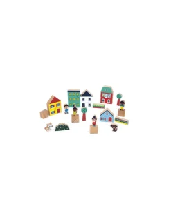 Janod Cubes Ville Cross Roads - Discount