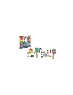 Janod Cubes Ville Cross Roads - Discount
