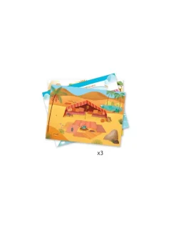 Djeco Décalcomanies savane, désert et pôle nord - Discount