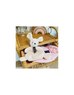 Mailou Tradition Doudou ivoire lapin Dorlotin - Maïlou Tradition Online