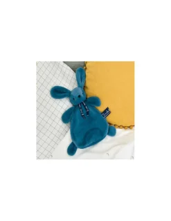 Mailou Tradition Doudou lapin bleu minéral Dorlotin - Maïlou Tradition Online