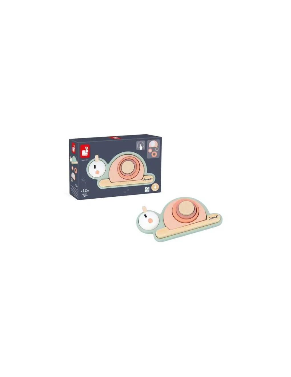 Janod Empilable sensoriel Escargot Sweet Cocoon - Discount