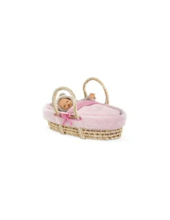 Corolle Ensemble couffin peluche rose - Best