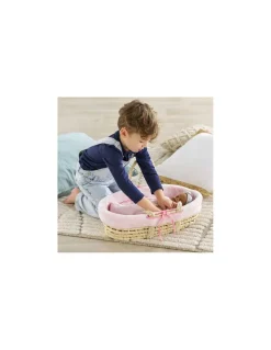 Corolle Ensemble couffin peluche rose - Best