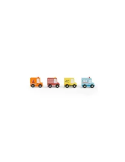 Moulin Roty Ensemble de 4 camions Avenue du Moulin - Clearance
