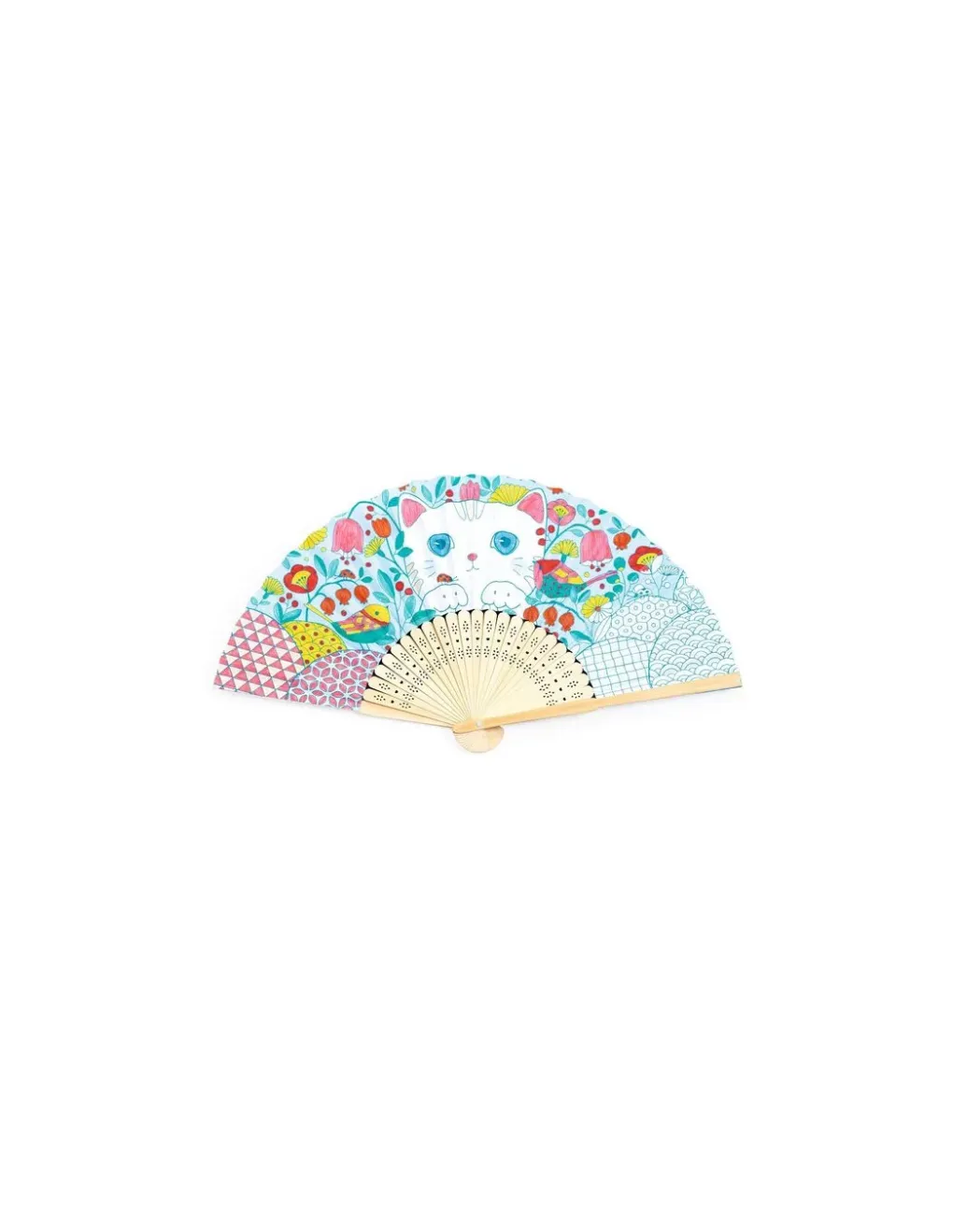Djeco Eventail à colorier Koneko - Do it Yourself Discount