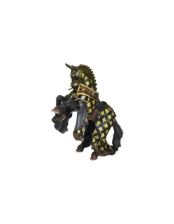 Papo Figurine cheval du maître des armes cimier taureau - New