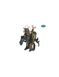 Papo Figurine cheval du maître des armes cimier taureau - New