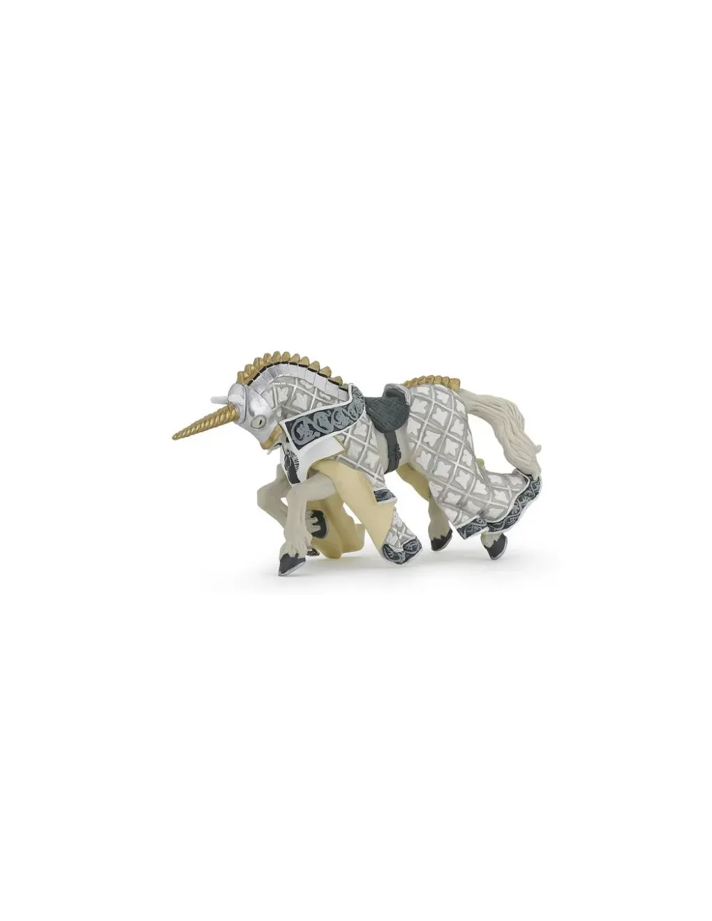 Papo Figurine cheval du maître des armes cimier licorne - Sale