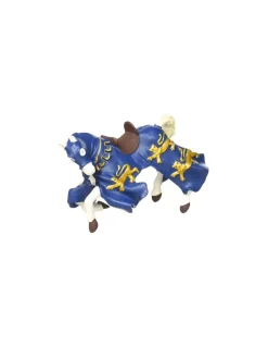 Papo Figurine cheval du roi Richard bleu - New