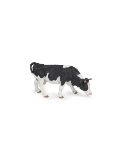 Papo Figurine vache noire et blanche broutant - Outlet