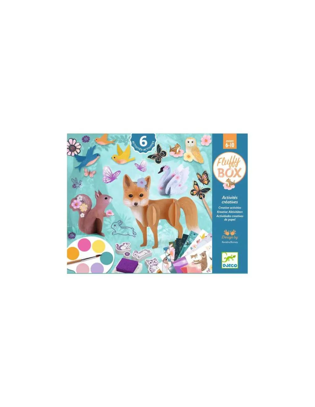 Djeco Fluffy box coffret 6 activités créatives - Online