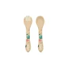 Sassi junior Fourchette et cuillère en silicone Gnawy le paresseux - Sassi Discount
