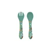 Sassi junior Fourchette et cuillère en silicone Crunchy le renard - Sassi