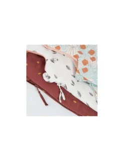 Moulin Roty Gigoteuse crème à motifs 70 cm Après la pluie - New