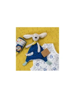 Moulin Roty Gigoteuse été chiens bleus 90 cm Puce & Pilou - Outlet