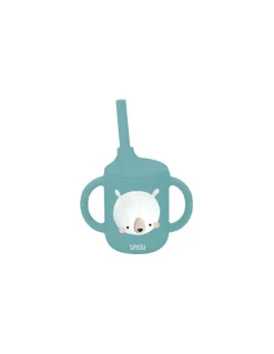 Sassi junior Gobelet avec paille en silicone Munchy l'ours - Sassi Outlet