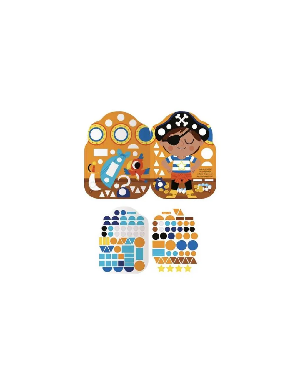 Auzou Gommettes formes L'aventure de petit pirate - Outlet