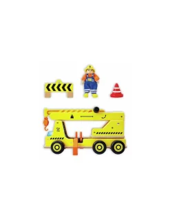 Hape Toys Grande grue de chantier en bois - Hape Sale