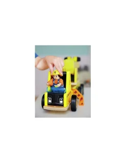 Hape Toys Grande grue de chantier en bois - Hape Sale