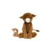 Les Deglingos Hindou la vache marron maman et bébé - Les Ptipotos by Déglingos Discount
