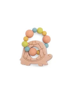 Moulin Roty Hochet anneau de dentition tortue Trois Petits Lapins - New