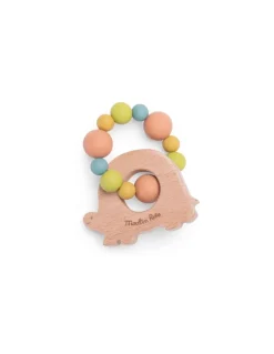 Moulin Roty Hochet anneau de dentition tortue Trois Petits Lapins - New