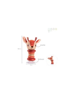 Lilliputiens Hochet swing à ventouse Stella le faon - New