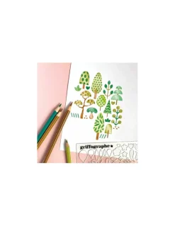 Auzou Je dessine pas à pas avec le griffographe dans la forêt -