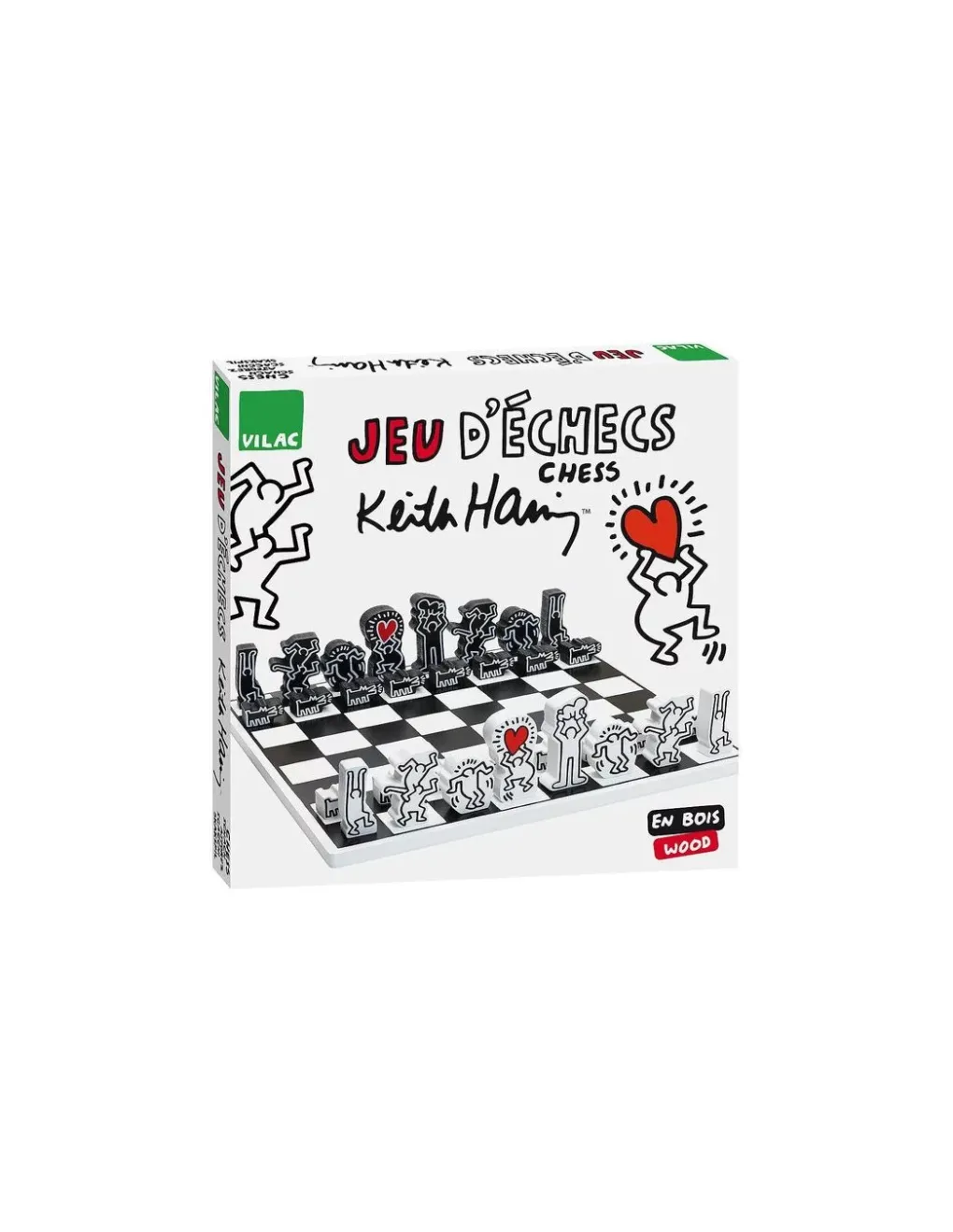 Vilac Jeu d'échecs Keith Haring - Hot