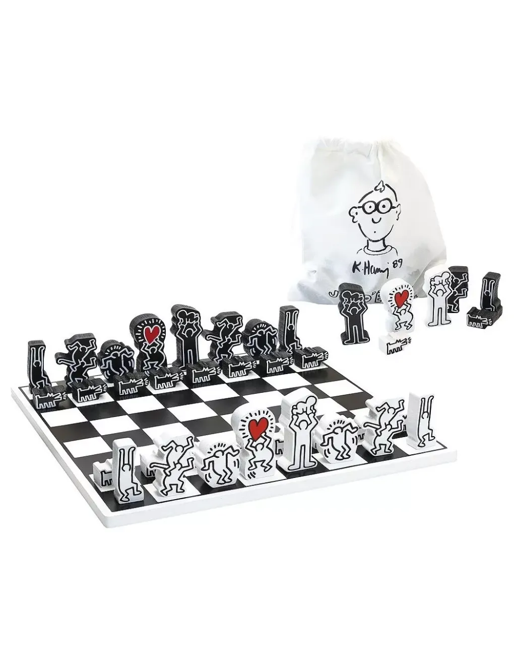 Vilac Jeu d'échecs Keith Haring - Hot